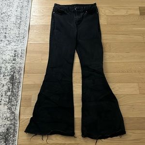 Rewash Black Bell Bottom Jeans